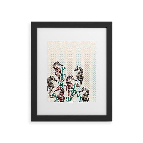 Belle13 Seahorse Love Framed Art Print