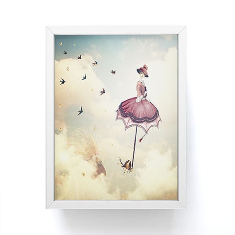 Belle13 Sky Fairy Framed Mini Art Print