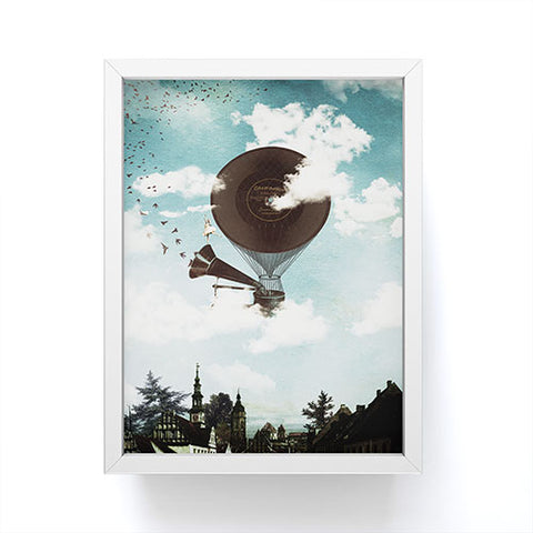 Belle13 Swan Lake Flight Framed Mini Art Print