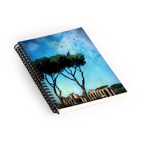 Belle13 The Cat King Of Rome Spiral Notebook