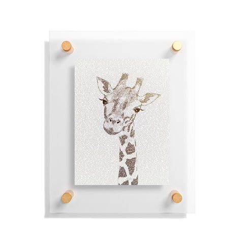 Belle13 The Intellectual Giraffe Floating Acrylic Print