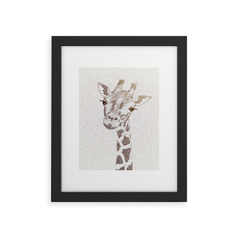 Belle13 The Intellectual Giraffe Framed Art Print