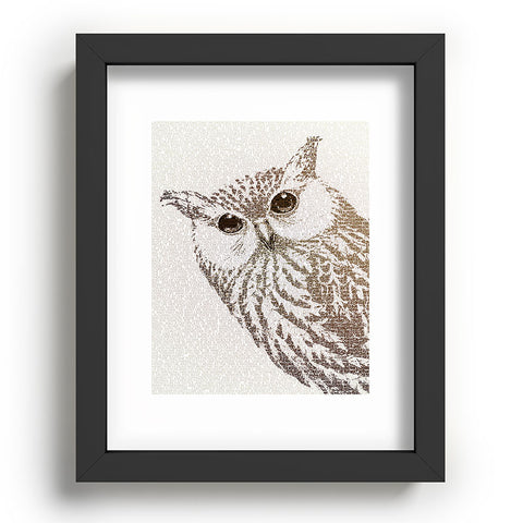 Belle13 The Intellectual Owl Recessed Framing Rectangle