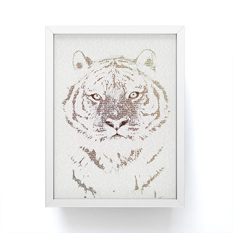 Belle13 The Intellectual Tiger Framed Mini Art Print