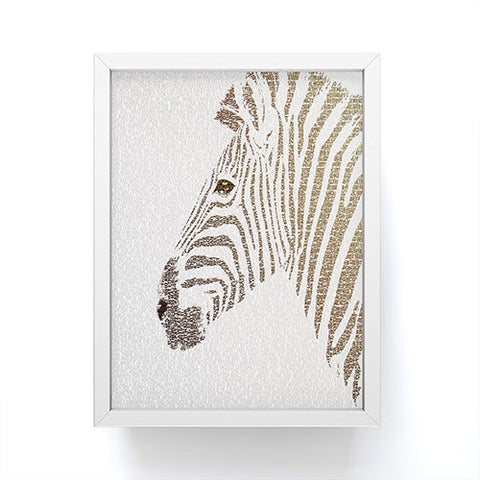 Belle13 The Intellectual Zebra Framed Mini Art Print