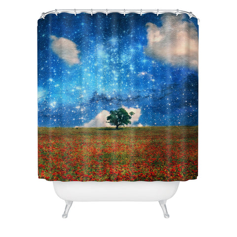 Belle13 The Magical Night Day Shower Curtain