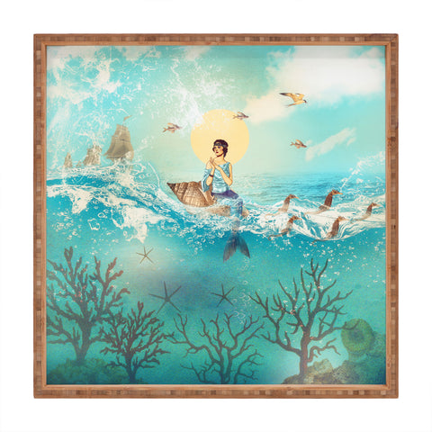 Belle13 The Queen Mermaid Square Tray