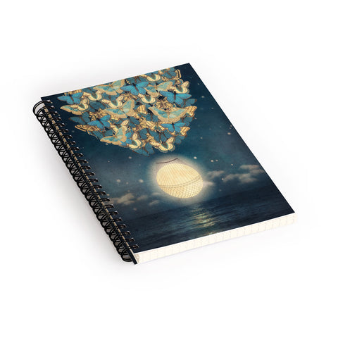 Belle13 The Rising Moon Spiral Notebook