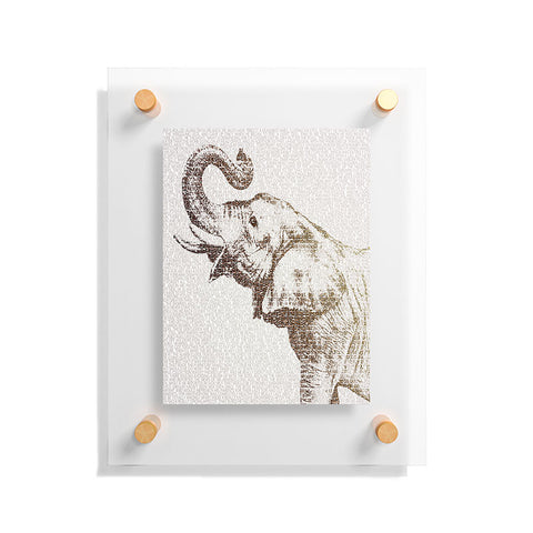 Belle13 The Wisest Elephant Floating Acrylic Print