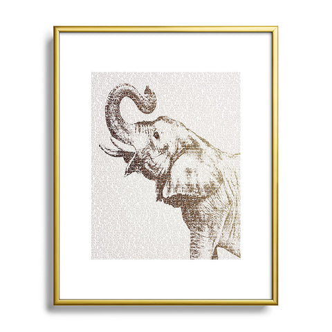 Belle13 The Wisest Elephant Metal Framed Art Print
