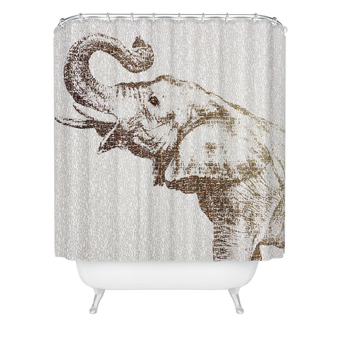 Belle13 The Wisest Elephant Shower Curtain