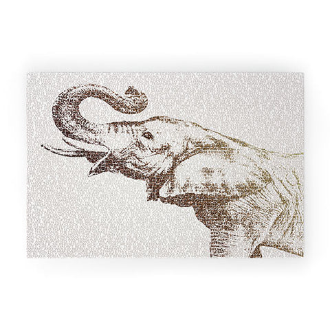 Belle13 The Wisest Elephant Welcome Mat