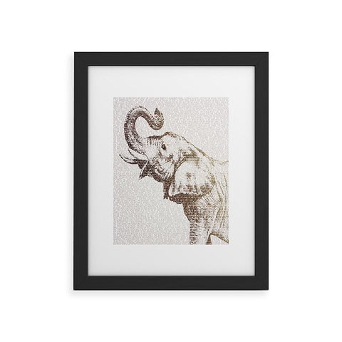 Belle13 The Wisest Elephant Framed Art Print