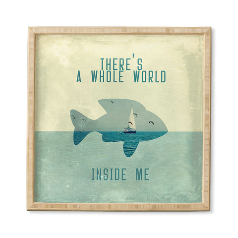 Belle13 There Is A Whole World Inside Me Framed Wall Art