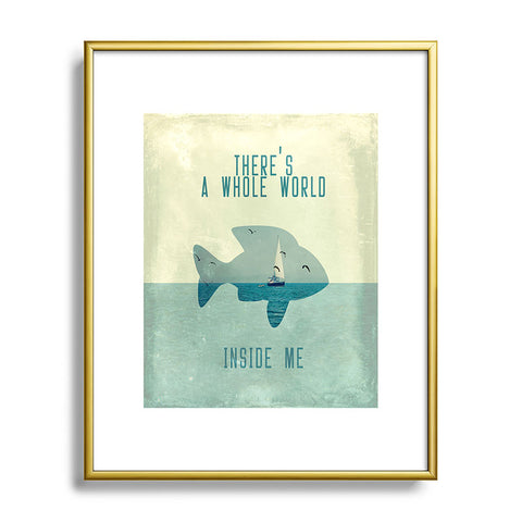Belle13 There Is A Whole World Inside Me Metal Framed Art Print