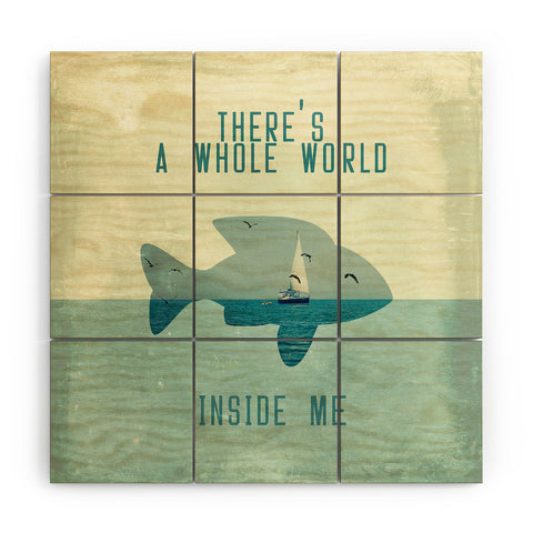 Belle13 There Is A Whole World Inside Me Wood Wall Mural