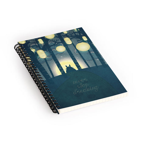 Belle13 Totoros Dream Forest Spiral Notebook