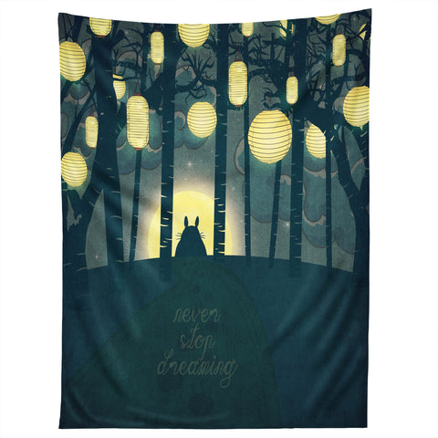 Belle13 Totoros Dream Forest Tapestry