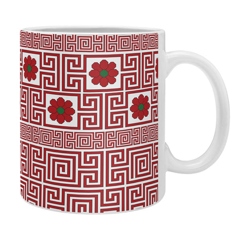 Belle13 Traditional Deco Floral Coffee Mug