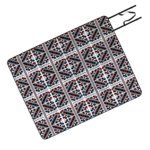 Belle13 Traditional Deco Picnic Blanket