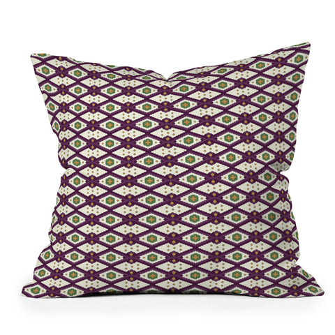 Belle13 Traditional Rhombus Deco Throw Pillow