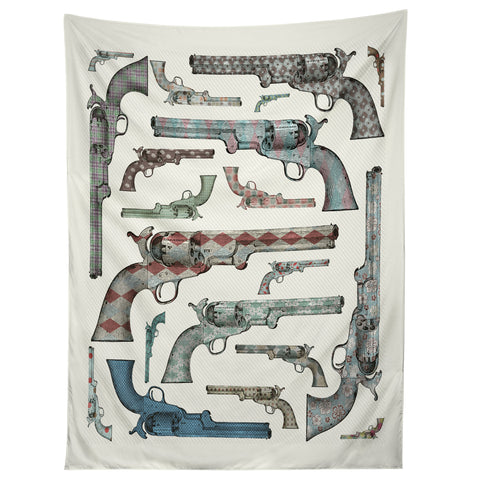 Belle13 Vintage Pistols Tapestry