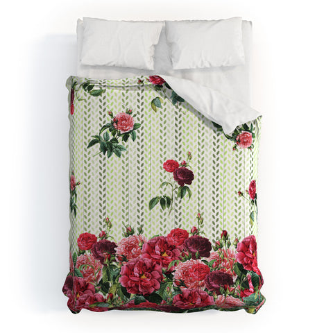 Belle13 Vintage Rose Pattern Comforter
