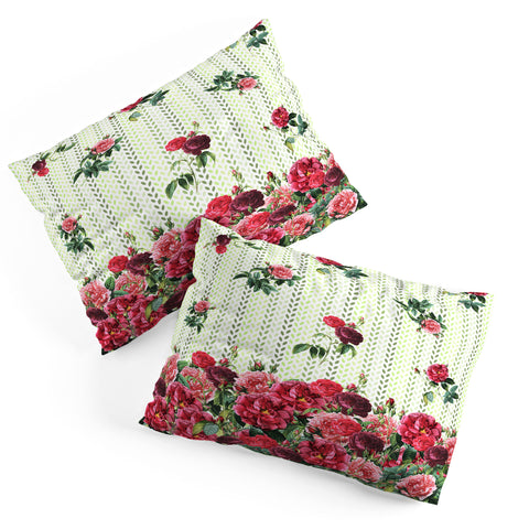 Belle13 Vintage Rose Pattern Pillow Shams