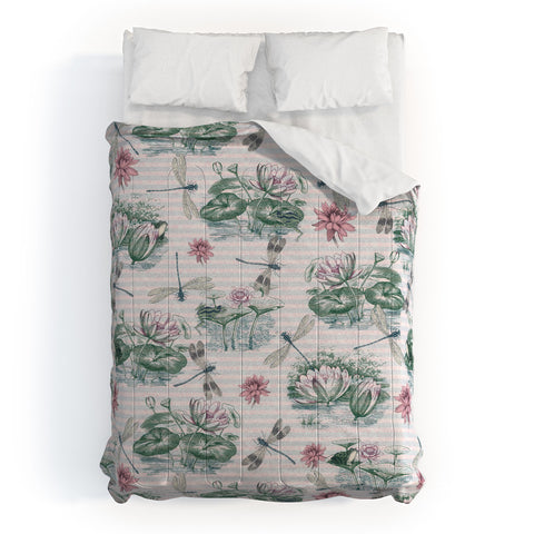 Belle13 Water Lily Lake Comforter
