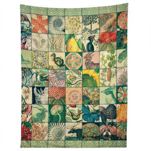 Belle13 Wonderful World Patchwork Tapestry