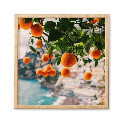 Bethany Young Photography Amalfi Coast Oranges Framed Wall Art