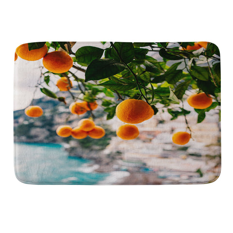 Bethany Young Photography Amalfi Coast Oranges Memory Foam Bath Mat