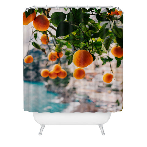 Bethany Young Photography Amalfi Coast Oranges Shower Curtain