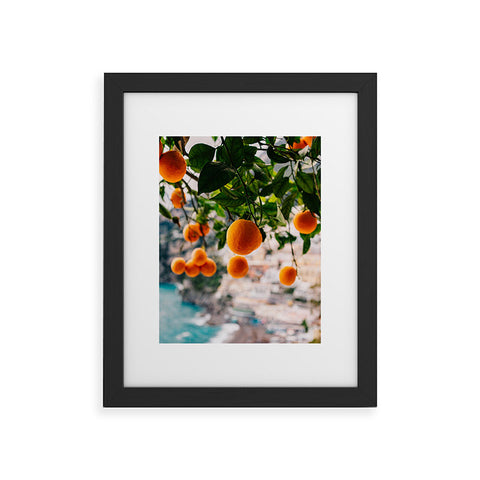 Bethany Young Photography Amalfi Coast Oranges Framed Art Print
