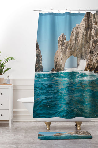 Bethany Young Photography Arch of Cabo San Lucas Shower Curtain And Mat
