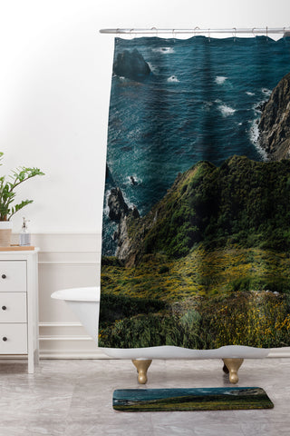 Bethany Young Photography Big Sur California V Shower Curtain And Mat