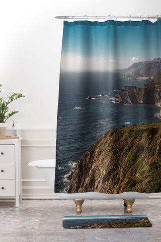Bethany Young Photography Big Sur California VI Shower Curtain And Mat