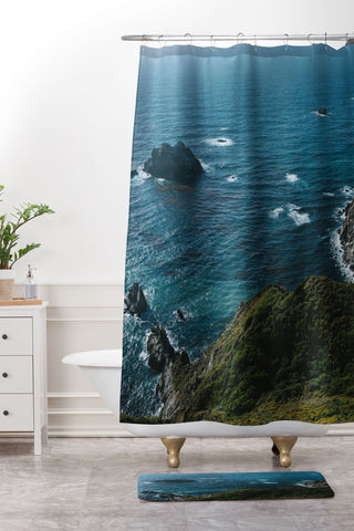Bethany Young Photography Big Sur California X Shower Curtain And Mat