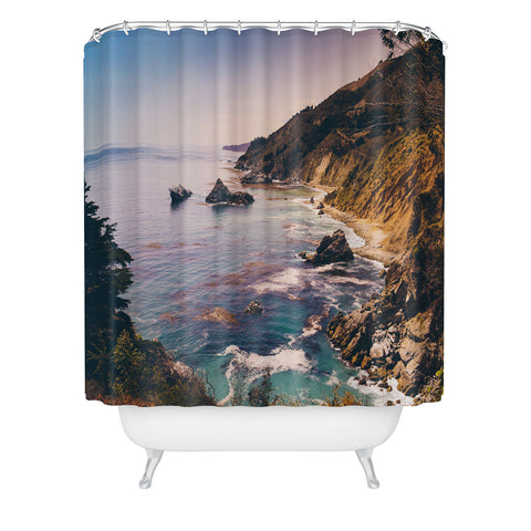 Bethany Young Photography Big Sur Pacific Coast Highway Shower Curtain