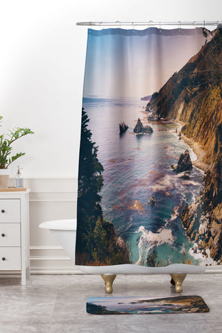 Bethany Young Photography Big Sur Pacific Coast Highway Shower Curtain And Mat