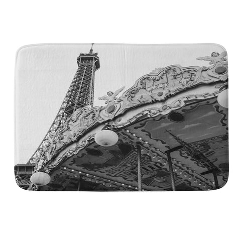 Bethany Young Photography Eiffel Tower Carousel II Memory Foam Bath Mat