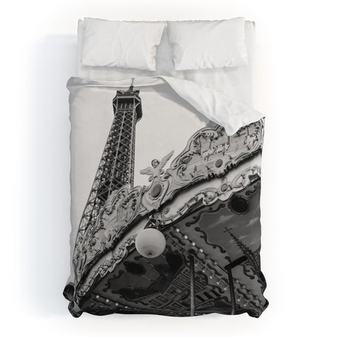 Bethany Young Photography Eiffel Tower Carousel II Duvet Cover