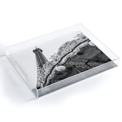 Bethany Young Photography Eiffel Tower Carousel II Acrylic Tray