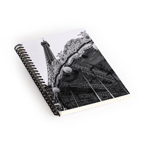 Bethany Young Photography Eiffel Tower Carousel II Spiral Notebook