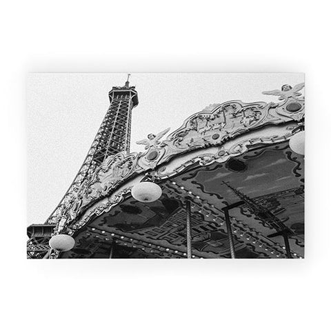 Bethany Young Photography Eiffel Tower Carousel II Welcome Mat