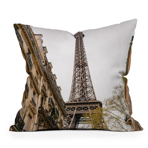 Bethany Young Photography Eiffel Tower II Throw Pillow