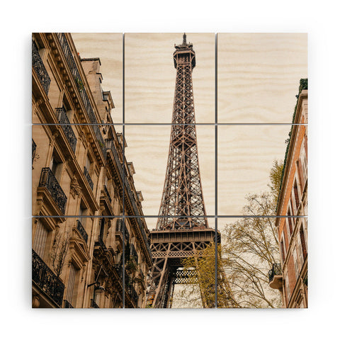 Bethany Young Photography Eiffel Tower II Wood Wall Mural