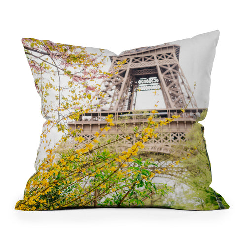 Bethany Young Photography Eiffel Tower VIII Throw Pillow