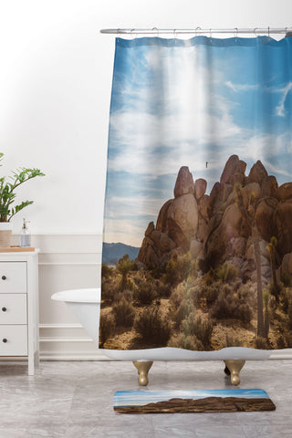 Bethany Young Photography Joshua Tree Adventurer Shower Curtain And Mat