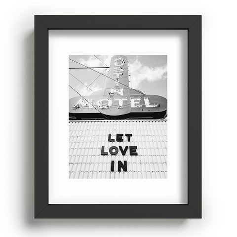 Bethany Young Photography Let Love In Monochrome Recessed Framing Rectangle
